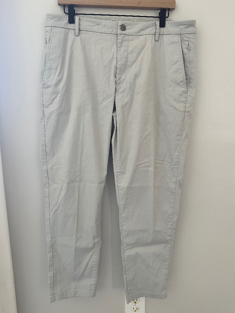 Birddogs Light Gray Stone Chino Performance Boomstick Pants with Liner 36x28